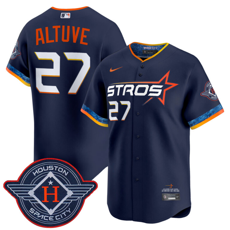 Men Houston Astros #27 Altuve blue  2025 City Connect Vapor Premier Limited Jersey->houston astros->MLB Jersey